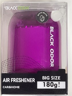 BLACK ODOR-Освежитель-ВО-8-Банка гель с пробником WHITE MUSK-(Белый мускус)-180 гр-РОЗОВАЯ банка 8293