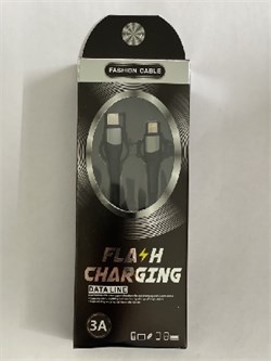 _ШНУР-№CN-06(7720) DATA LINE  кабель для подзарядки АЙФОН+Type-C-ФАБРИКА 7720