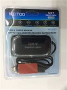 Разьем №WT-D-23- на 3 гнезда-с проводом+USB(Короткий штекер) Черный (2995) 2995