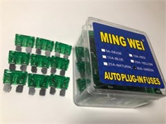 Набор предохранителей MING WEL-флажковые в пластиковом ПАКЕТЕ-(ЕВРО)(100 шт в упак) 278