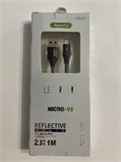 _КАБЕЛЬ-REFLECTIVE №-L-121-A-для подзарядки Андроид(а) МИКРО-USB Завод-6248 6248